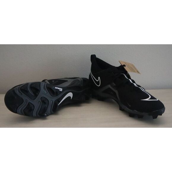 Nike CV0582 010 Men's Sz 10.5 Black Alpha Menace 3 Shark Molded Football Cleats - Picture 6 of 8